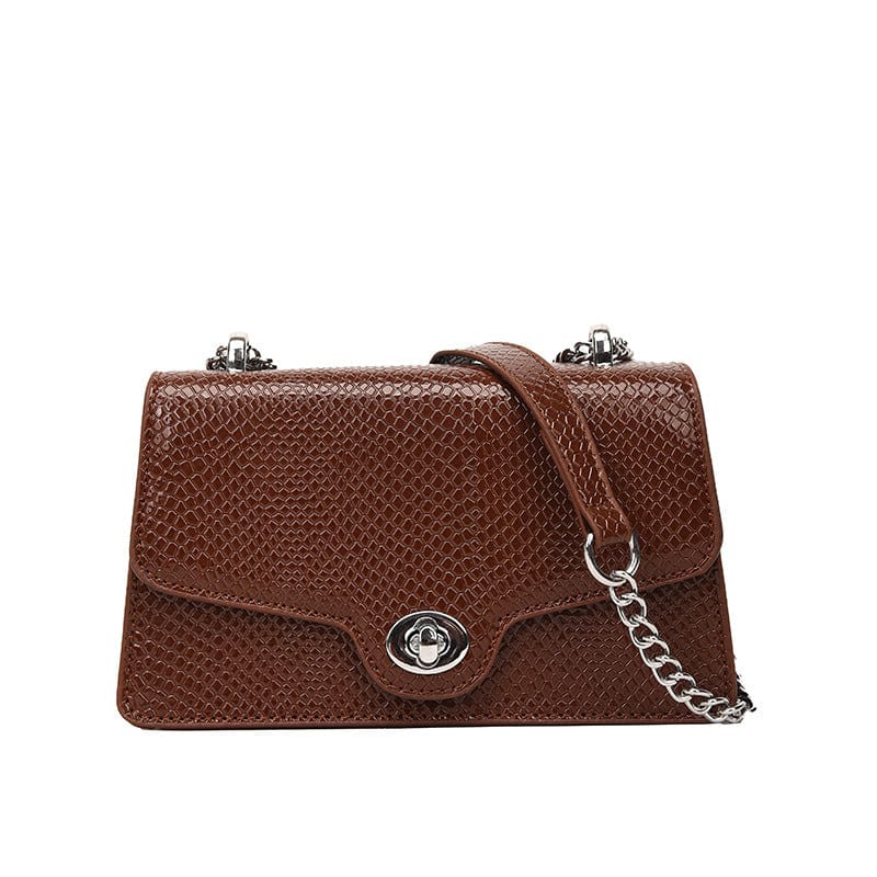 Coffee New designer custom Large luxury trendy snakeskin snake genuine leather bags shoulder purses and handbags for women