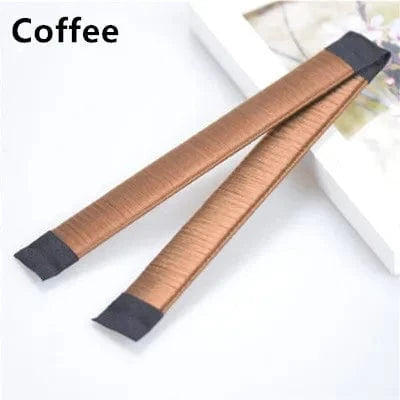 Coffee Wholesale Fashion Magic Hair Donut Bun DIY Tool Girls Hair Roller Styling Women Holder Easy Bun Maker Burger Buns Hair Accessory
