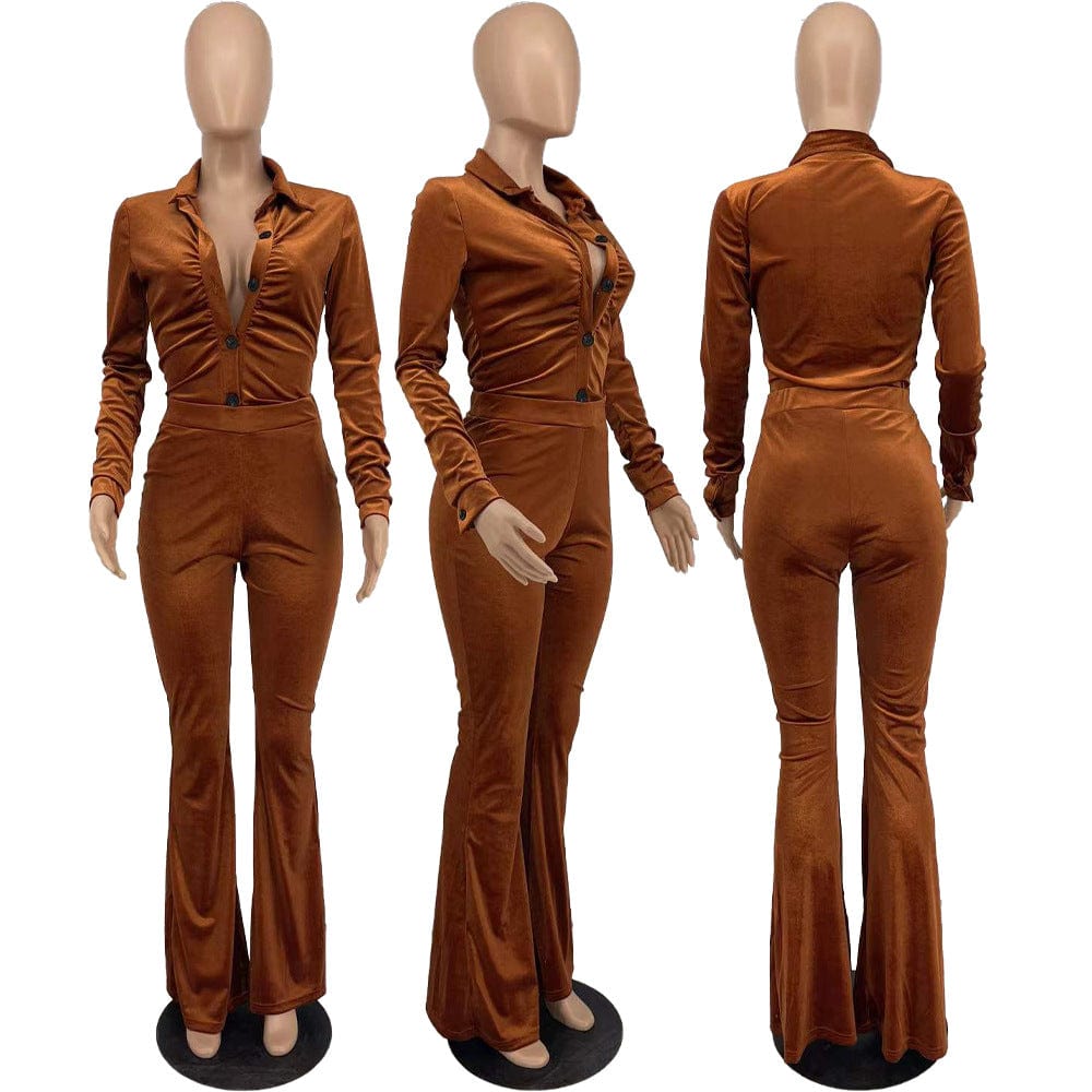 Coldker Autumn Winter Women Outdoor Casual Sports Solid Velvet Two Piece Set Top and  Pants Tracksuit Sweatsuit Outfits