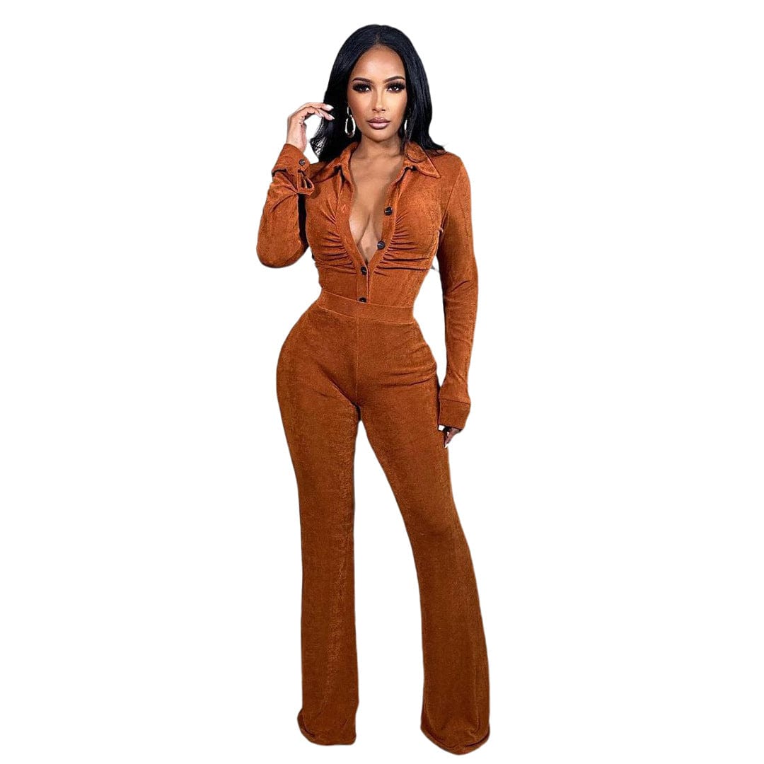 Coldker Autumn Winter Women Outdoor Casual Sports Solid Velvet Two Piece Set Top and  Pants Tracksuit Sweatsuit Outfits