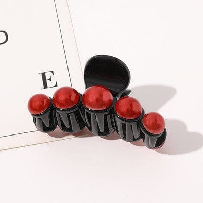 Color  31 LWI60278 Montantes Pendientes Simple Elegant Jewelry Hair Clips Clear Transparent Acrylic Pearl Claw Clamps For Girls Ladies