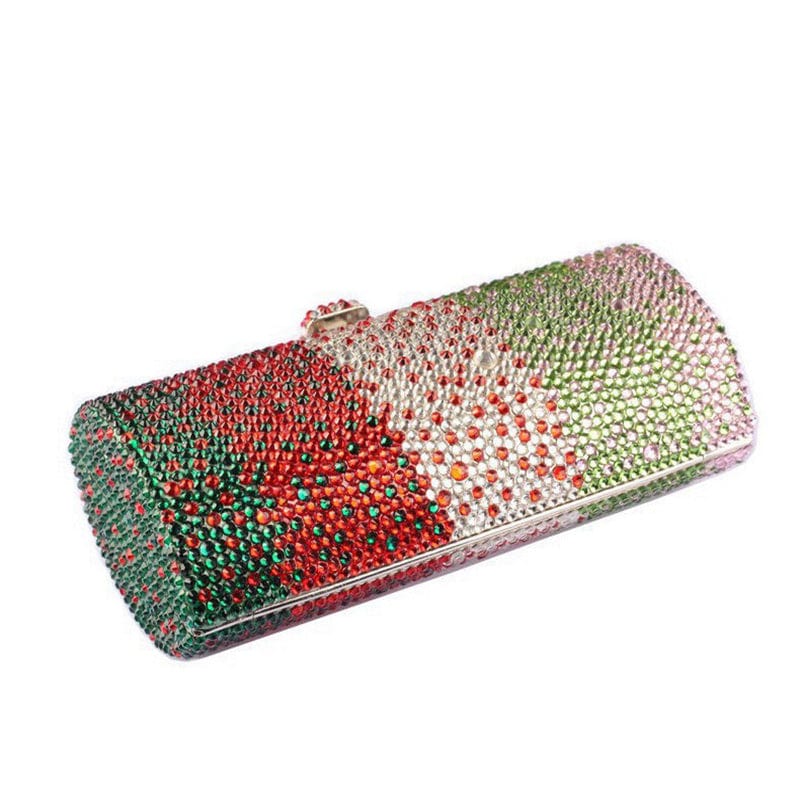 Colorful Bling Crystal Clutch Handbag Luxury Evening Bags Wedding Handbag Ladies Dress Purse Rhinestone Clutch For Woman