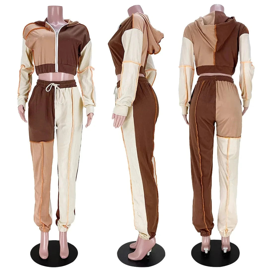 Cotton Jogger Sets Women Thick Woman Jog Suit Track Suit Sports Matching Sweat Set Thick Material 2pc Winter Sets