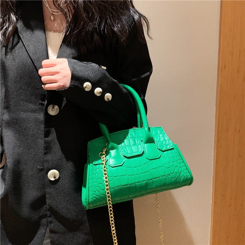 Crocodile Leather Bag Chains Shoulder Ladies Purse Female Tote Handbags for Women Luxury 2023