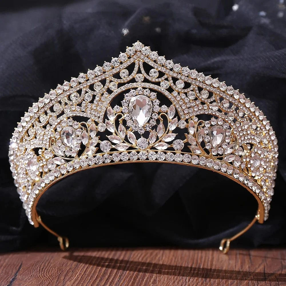 Crystal Wholesale Crown Princess Pageant Wedding Bridal Bride Queen Crown&Headpieces Miss World For Girl Crowns