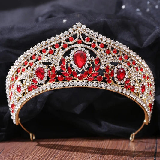 Crystal Wholesale Crown Princess Pageant Wedding Bridal Bride Queen Crown&Headpieces Miss World For Girl Crowns