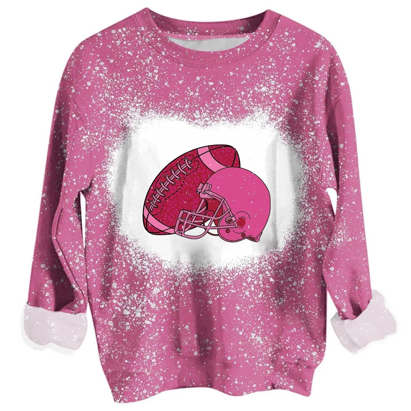 custom Hollamas digital printing sports long sleeve women's leisure fashion all over print crewneck sweatshirt