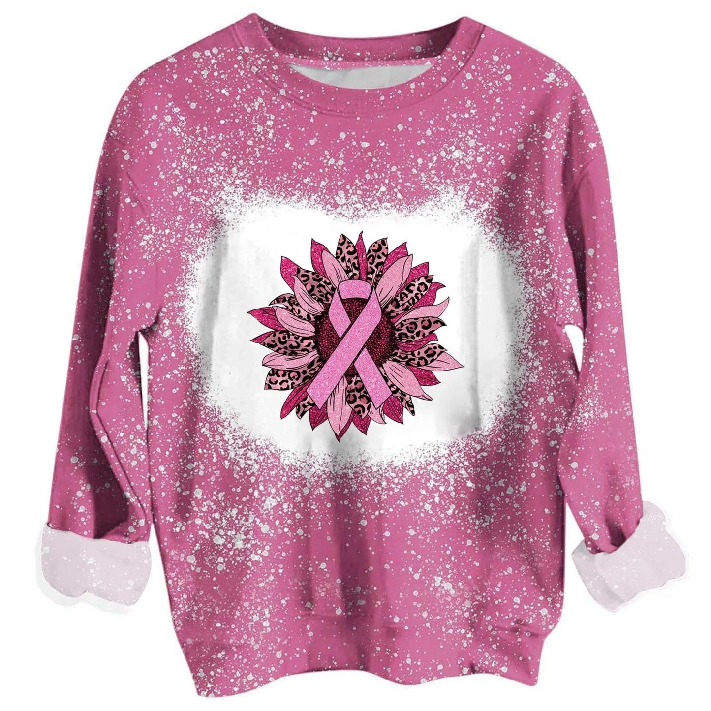 custom Hollamas digital printing sports long sleeve women's leisure fashion all over print crewneck sweatshirt