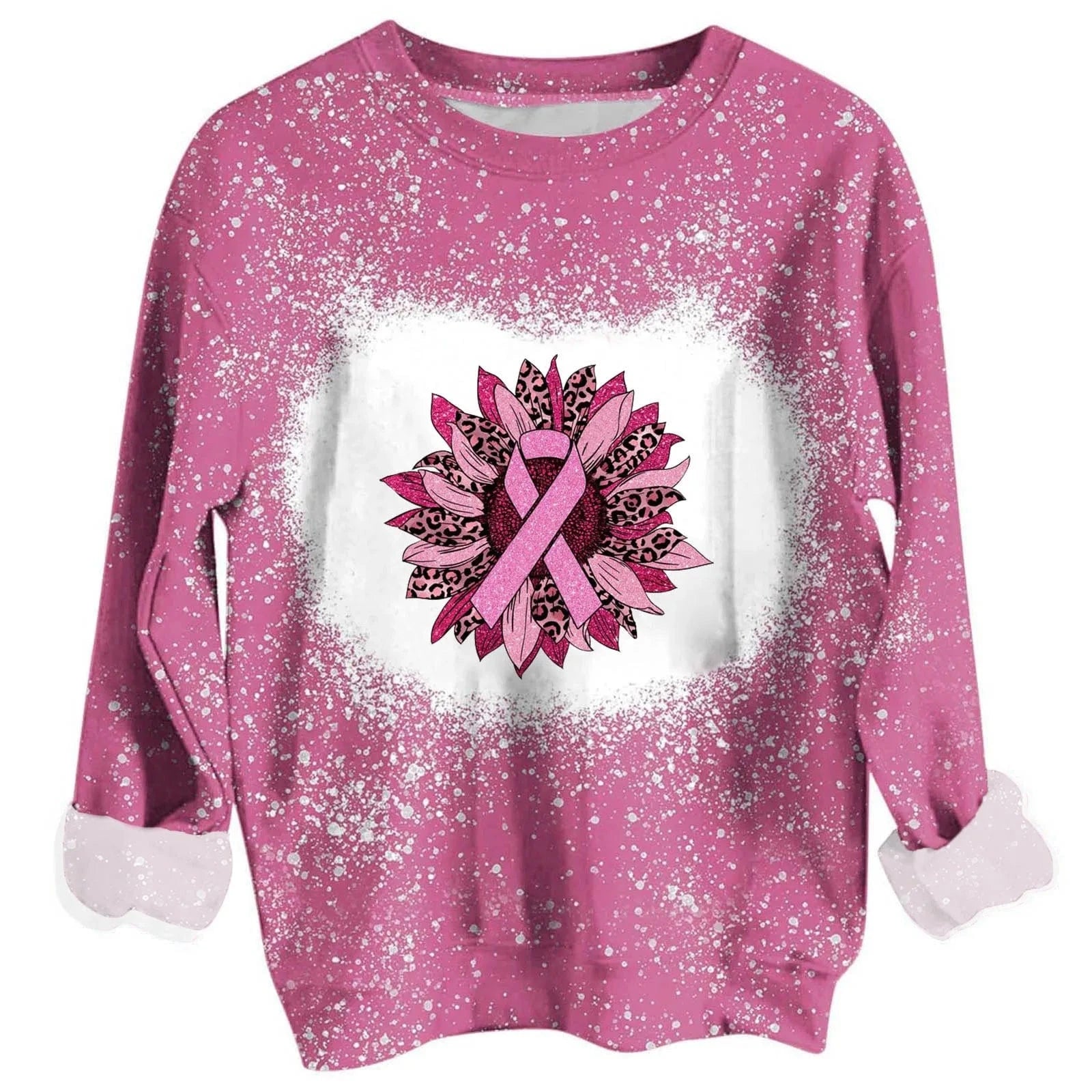 custom Hollamas digital printing sports long sleeve women's leisure fashion all over print crewneck sweatshirt