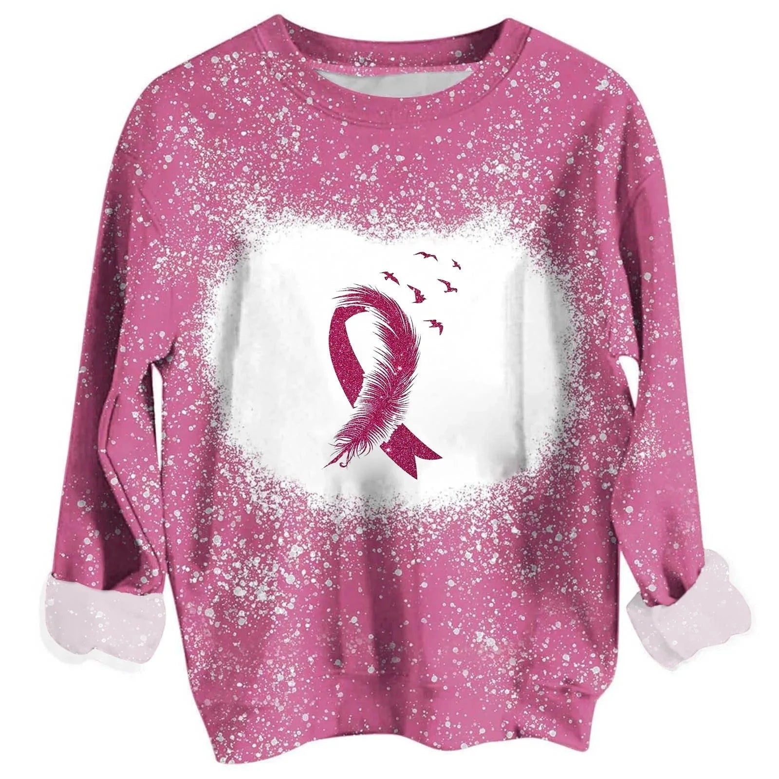 custom Hollamas digital printing sports long sleeve women's leisure fashion all over print crewneck sweatshirt