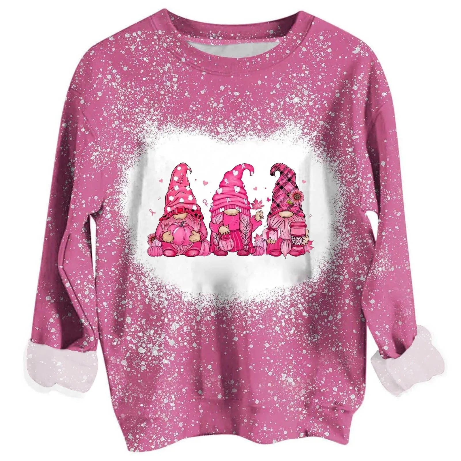 custom Hollamas digital printing sports long sleeve women's leisure fashion all over print crewneck sweatshirt