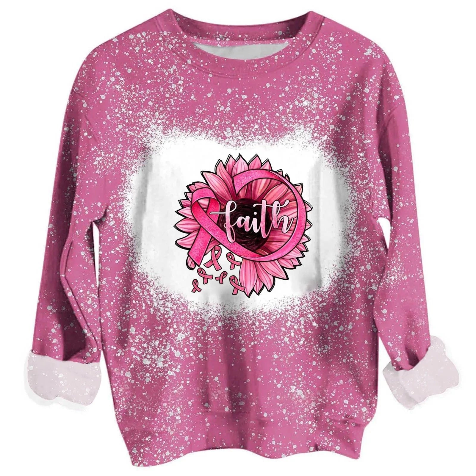 custom Hollamas digital printing sports long sleeve women's leisure fashion all over print crewneck sweatshirt