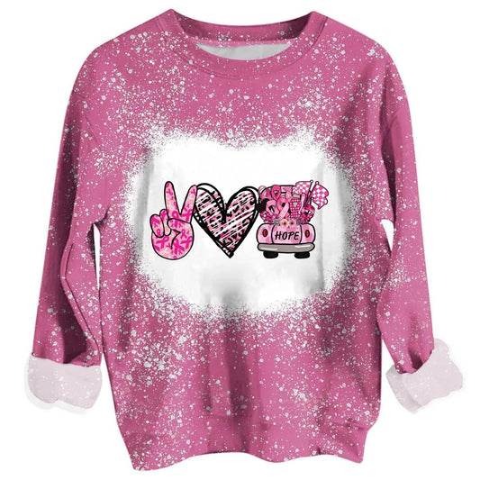 custom Hollamas digital printing sports long sleeve women's leisure fashion all over print crewneck sweatshirt