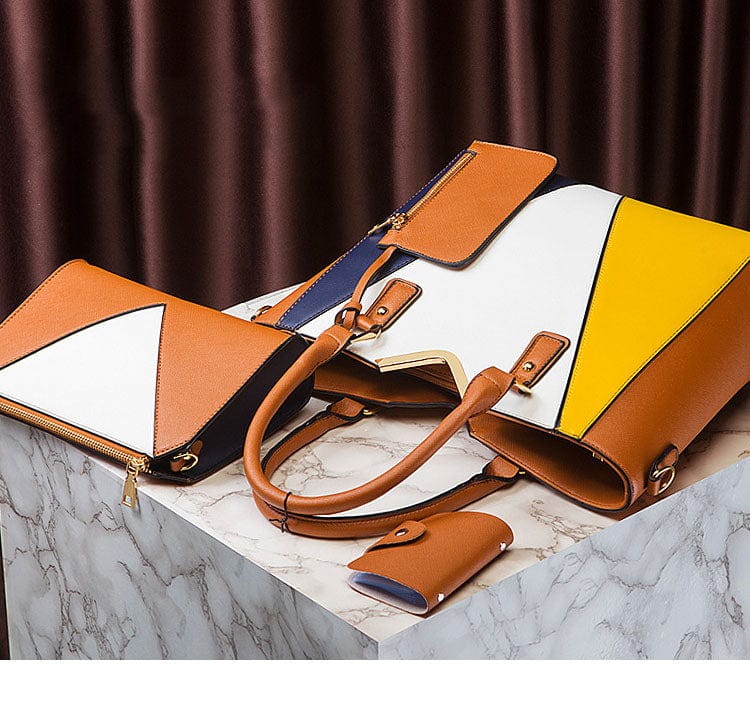 Custom Logo Large Capacity Crossbody Bags 4 Pcs/set New Designer Women Shoulder Bags Female Ladies Hand Bags Handbags Set