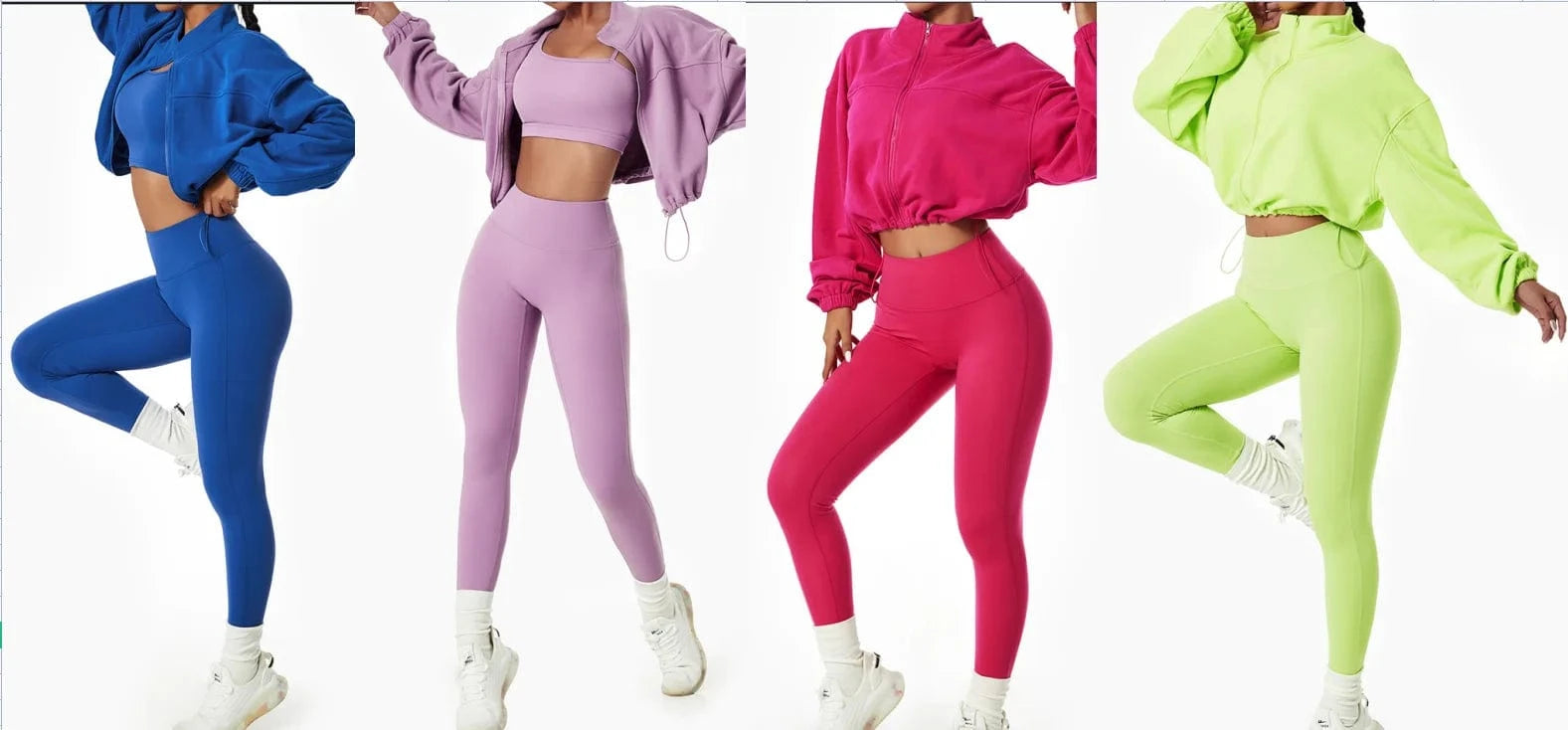 Custom Logo Recyle yoga two piece pant set women Sportswear  Zip Up Jacket and High Waist Legging Activewear yoga Set