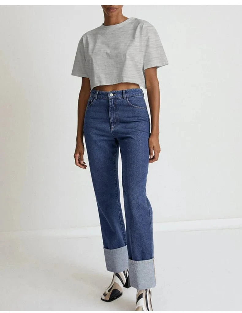 Custom logo Wholesale Cotton Crew Neck Short Sleeve Oversize Loose Fit Athletic Women's Blank Crop Top T shirt