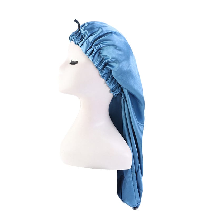 Custom Luxury Extra Large Long Braid Bonnet Designer And Durags Satin Adjustable Double Layer Sleeping Caps For Women
