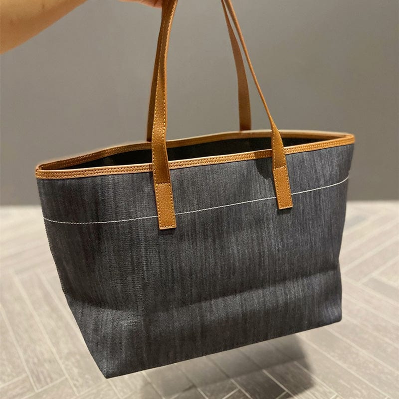 Custom Luxury Ladies Shoulder Bag Famous Brand Fashion Denim Handbags For Women