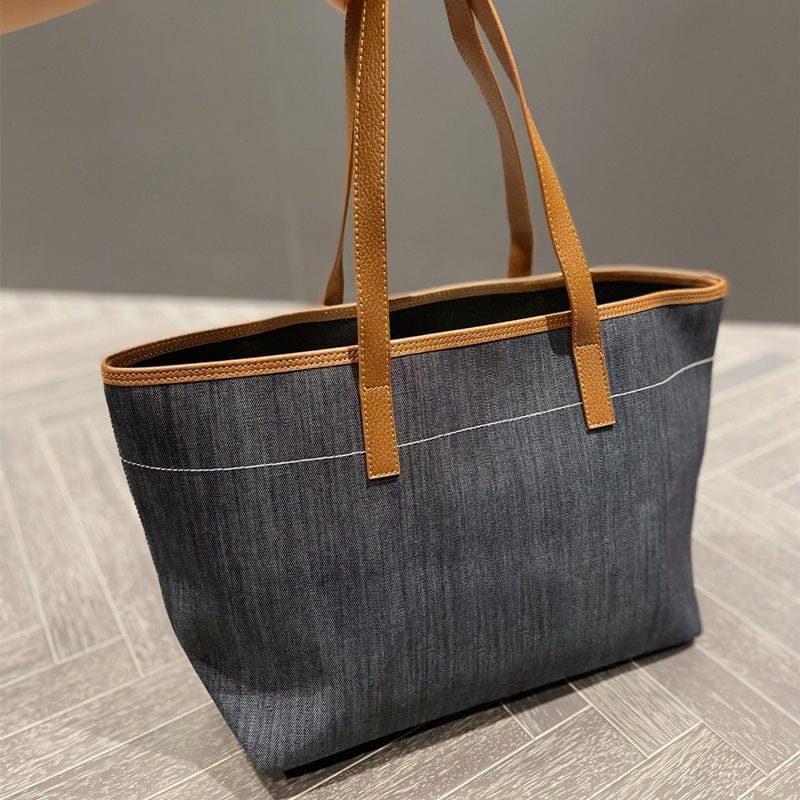Custom Luxury Ladies Shoulder Bag Famous Brand Fashion Denim Handbags For Women