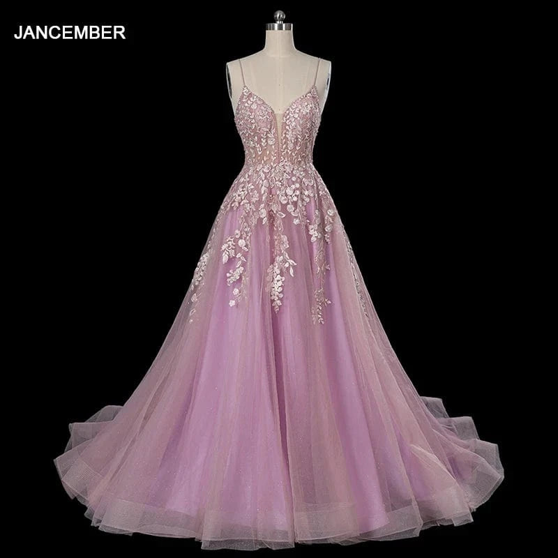 custom made / 1 pink v neck sleeveless lace up flower women evening dress A-line Embroidered hand applique prom dress LSDZ104