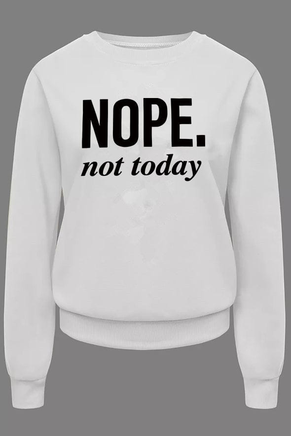 Custom OEM ODM Winter Women Long Sleeve Crew Neck Pullover Letters Print Graphic Sweatshirt