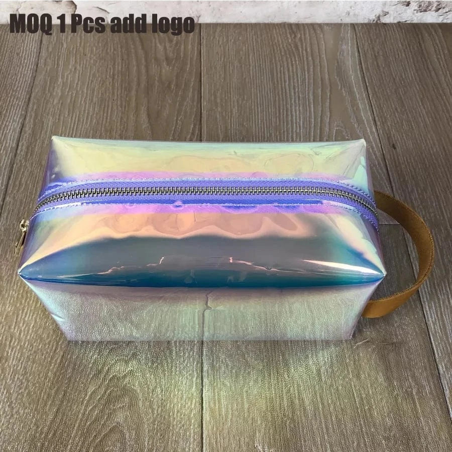 Custom Waterproof Toiletry PU Leather Pouch Case Toiletry Bag Custom Logo Cosmetic Bag for Gift Makeup Bag