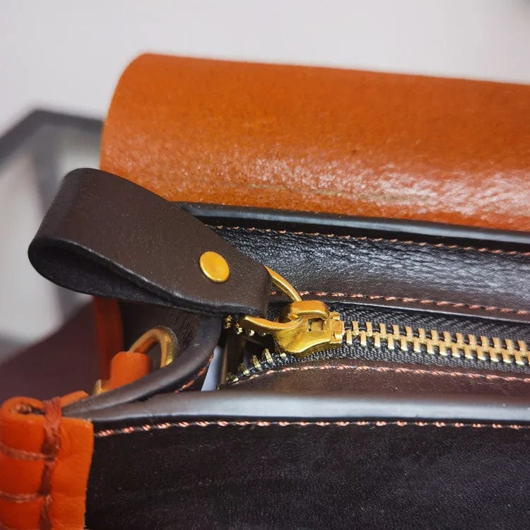 Custom Wholesale Vintage Messenger Bag Genuine Leather Casual Messenger Bag For Women