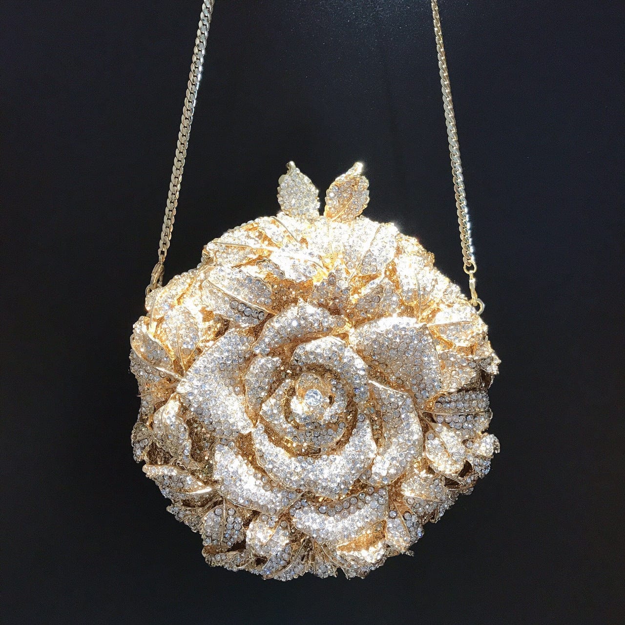 Custom Women bling diamond party skull handbag hand rhinestone Pumpkin ice cream clutch Butterfly owl Swan  purse evening bags