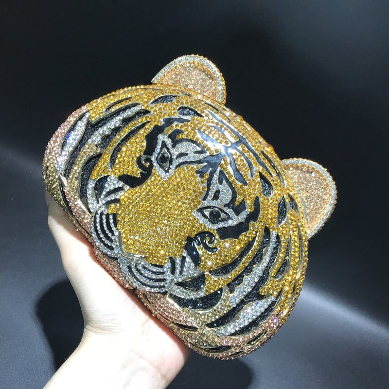 Custom Women bling diamond party skull handbag hand rhinestone Pumpkin ice cream clutch Butterfly owl Swan  purse evening bags