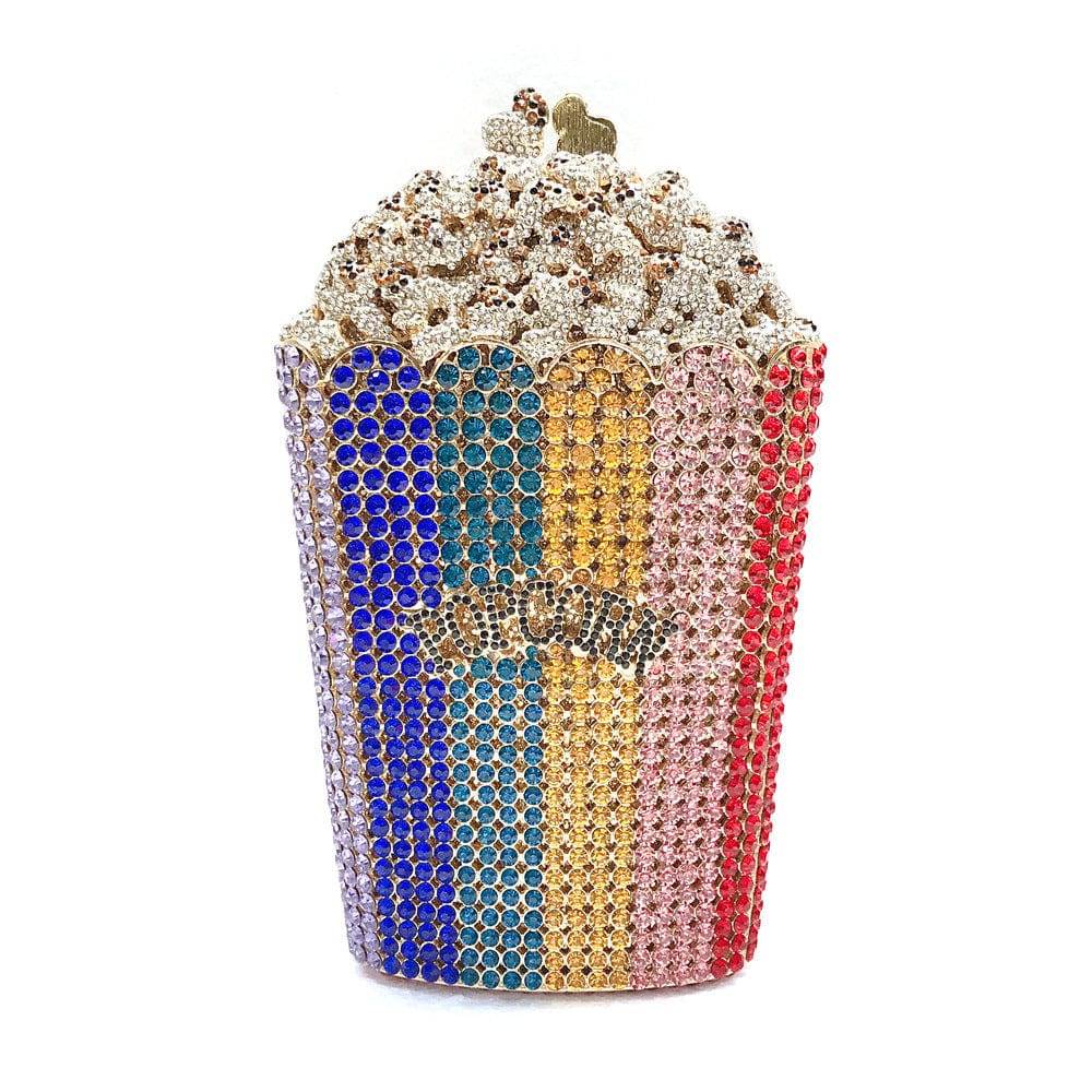 Custom Women bling diamond party skull handbag hand rhinestone Pumpkin ice cream clutch Butterfly owl Swan  purse evening bags