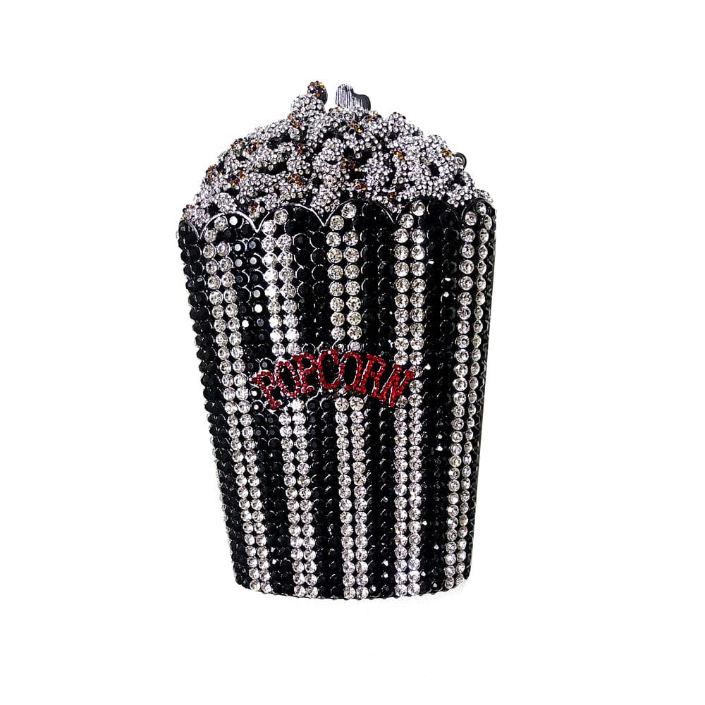 Custom Women bling diamond party skull handbag hand rhinestone Pumpkin ice cream clutch Butterfly owl Swan  purse evening bags