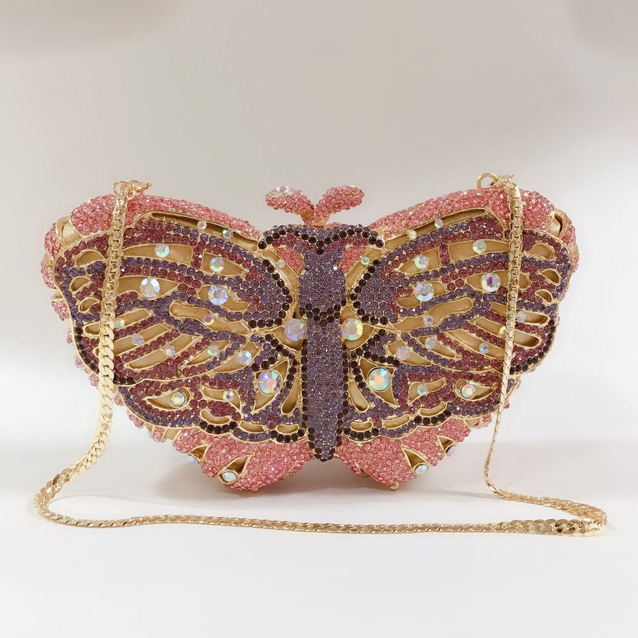 Custom Women bling diamond party skull handbag hand rhinestone Pumpkin ice cream clutch Butterfly owl Swan  purse evening bags