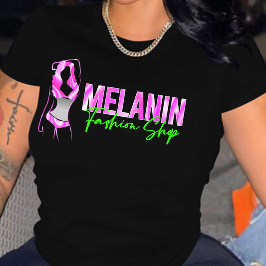 Customized 100% cotton printed logo streetwear t-shirt  women's sexy O-neck mercerised t-shirt