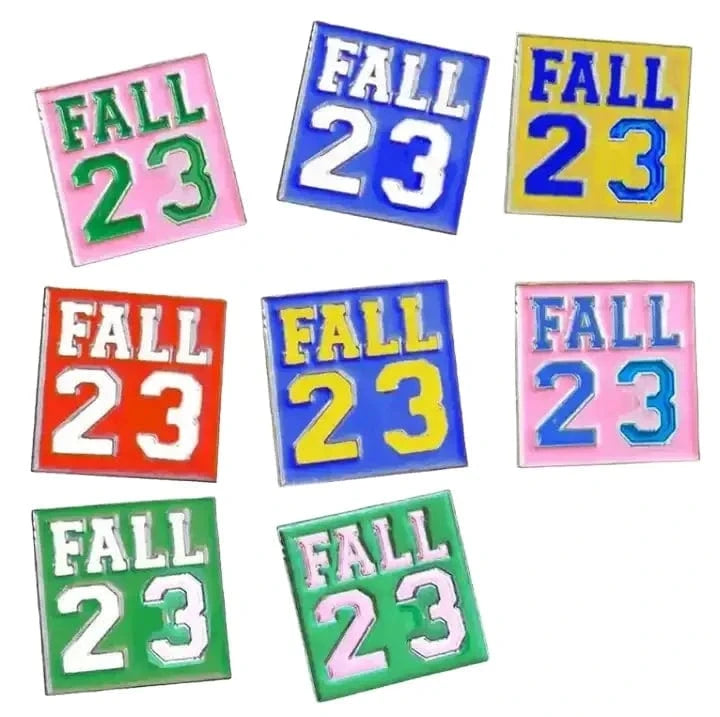 Customized Colorful Greek Sorority FALL 23 Enamel Brooches Pins Brooches Jewelry Brooch Lapel Pin Women's Jewelry