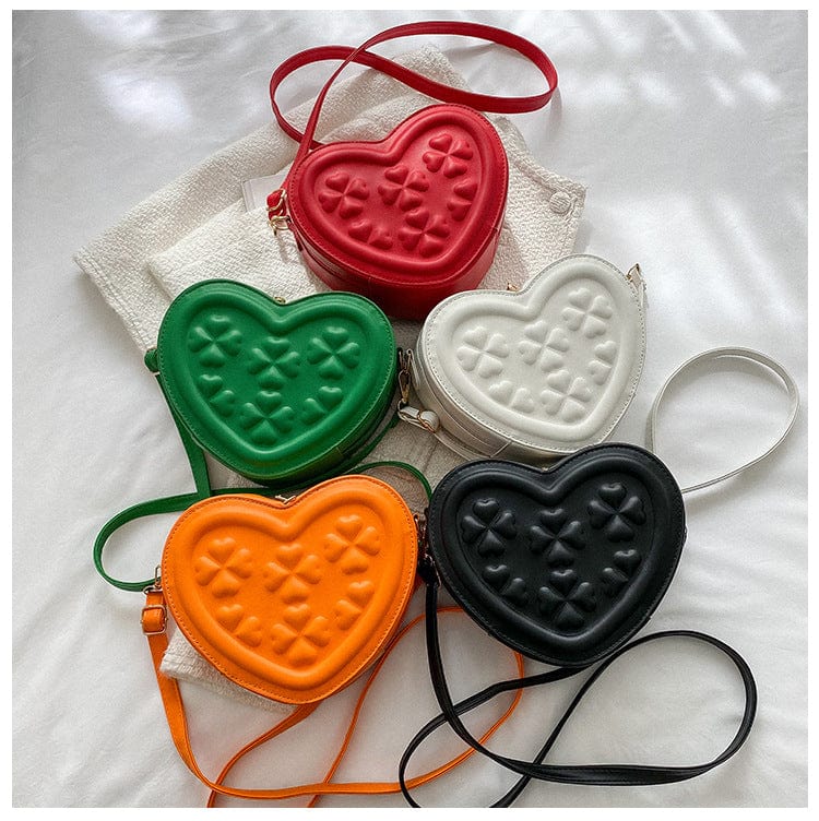 Cute bags women handbags ladies custom logo crossbody bag heart purse