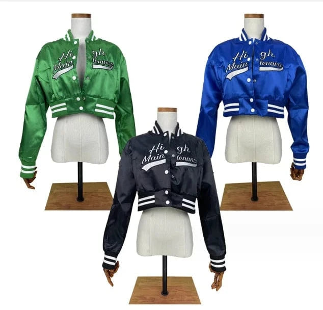 CUTENOVA 22TP1014 Streetwear 2024  Long Sleeve Patchwork  Warm Jacket Coat Women Casual Baseball Jersey