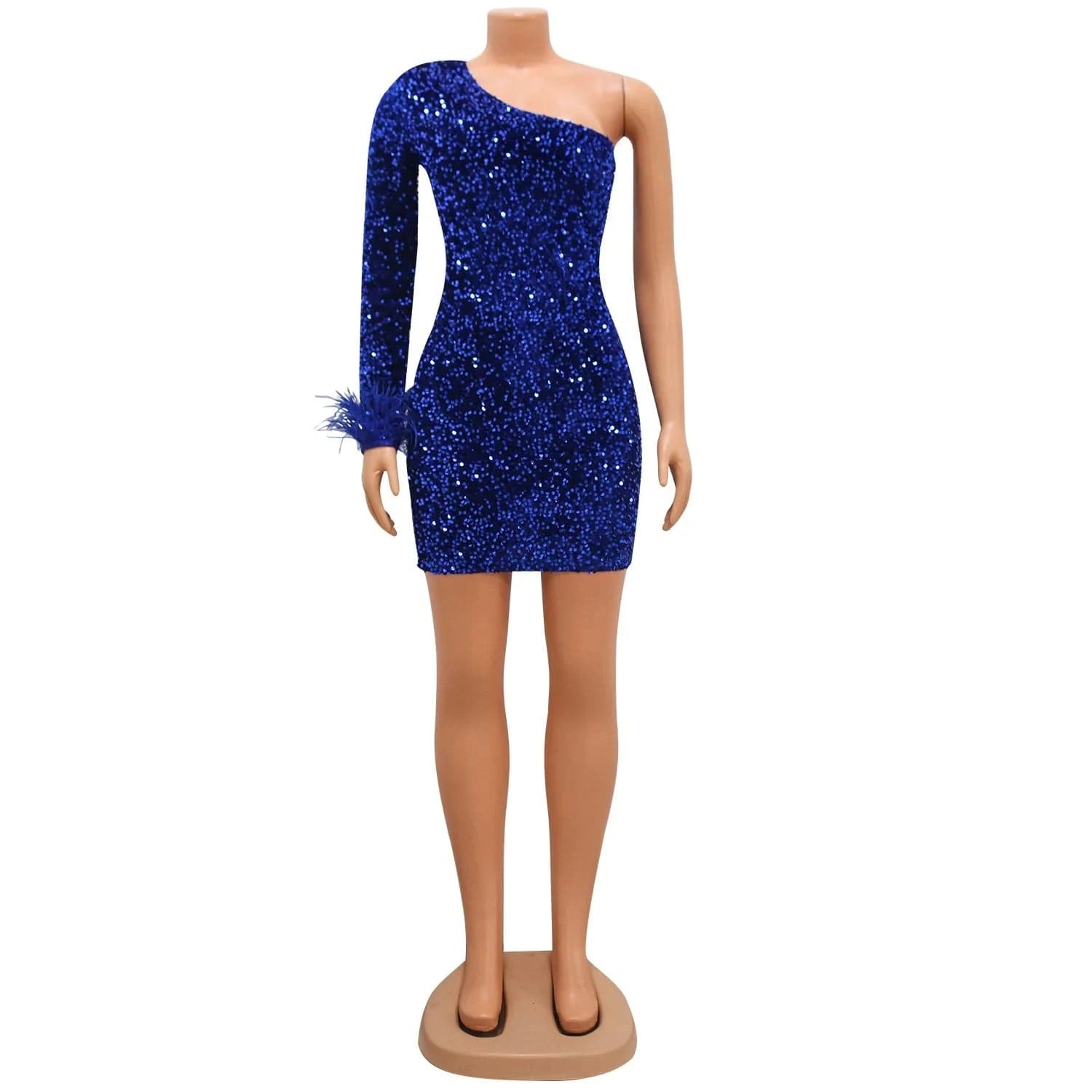CUTENOVA 23DS121502 New 2024 Fashion Sequined Women Mini Dress Sexy Club Party Dresses Women's Dresses