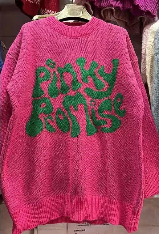 Cutenova 23TP123004 High Quality Knitted Streetwear One Size Cotton Oversize Knitwear Sweater Women Wool Ladies Winter Sweaters