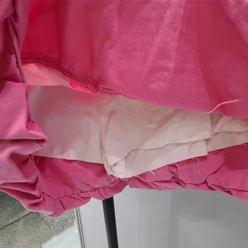 CUTENOVA 24PT011305 New Fashion Cute 2024 Y2K Casual Gradient Women's Denim Skirts Pleated Women Mini Skirt