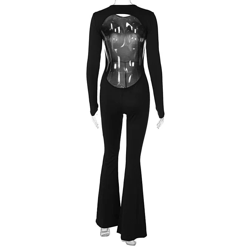 Cutenova MY24JP021 2024 New Sexy Backless Butt Lifting Slim Fit Sports Women Jumpsuit