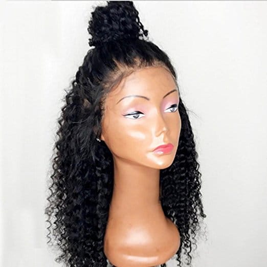 Cuticle aligned Indian Hair Raw Unprocessed Virgin 360 Lace Frontal Wig deep wave hd lace frontal wig