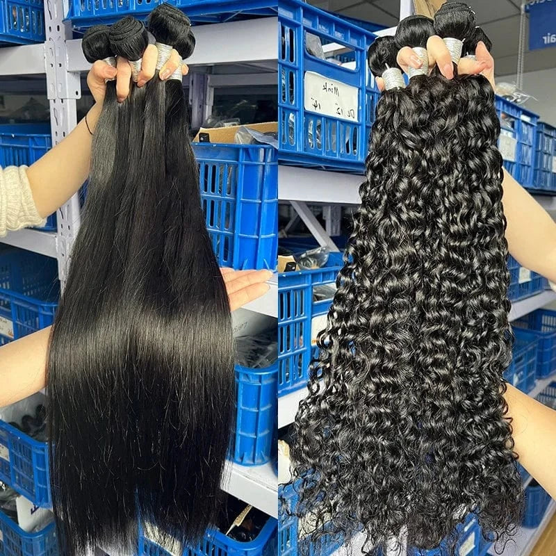 Cuticle Aligned Virgin Human Hair Bundles Brazilian Virgin Hair Human Hair Bundles Wholesale