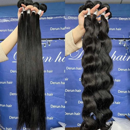 Cuticle Aligned Virgin Human Hair Bundles Brazilian Virgin Hair Human Hair Bundles Wholesale