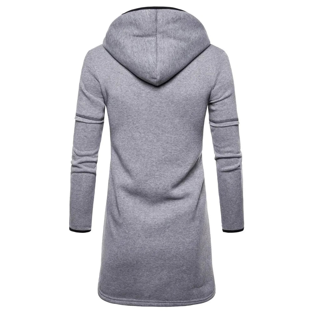 D0802ME80 Long style Solid Color Big Pocket New Style Hoodie Sehe Fashion