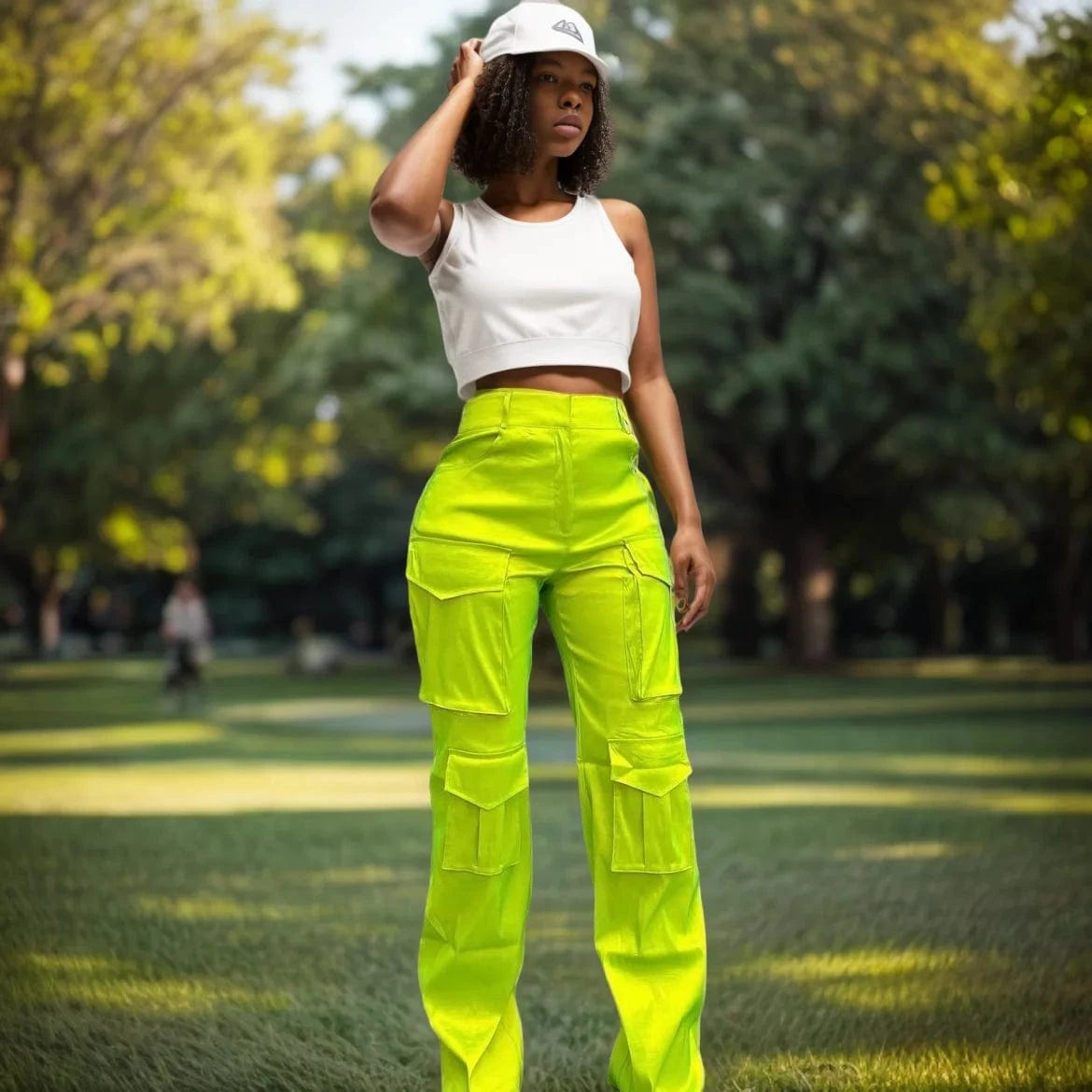 D0905GK02 Wholesale Trending Stylish At Affordable Price Punk Women Cargo Pants Sehe Fashion
