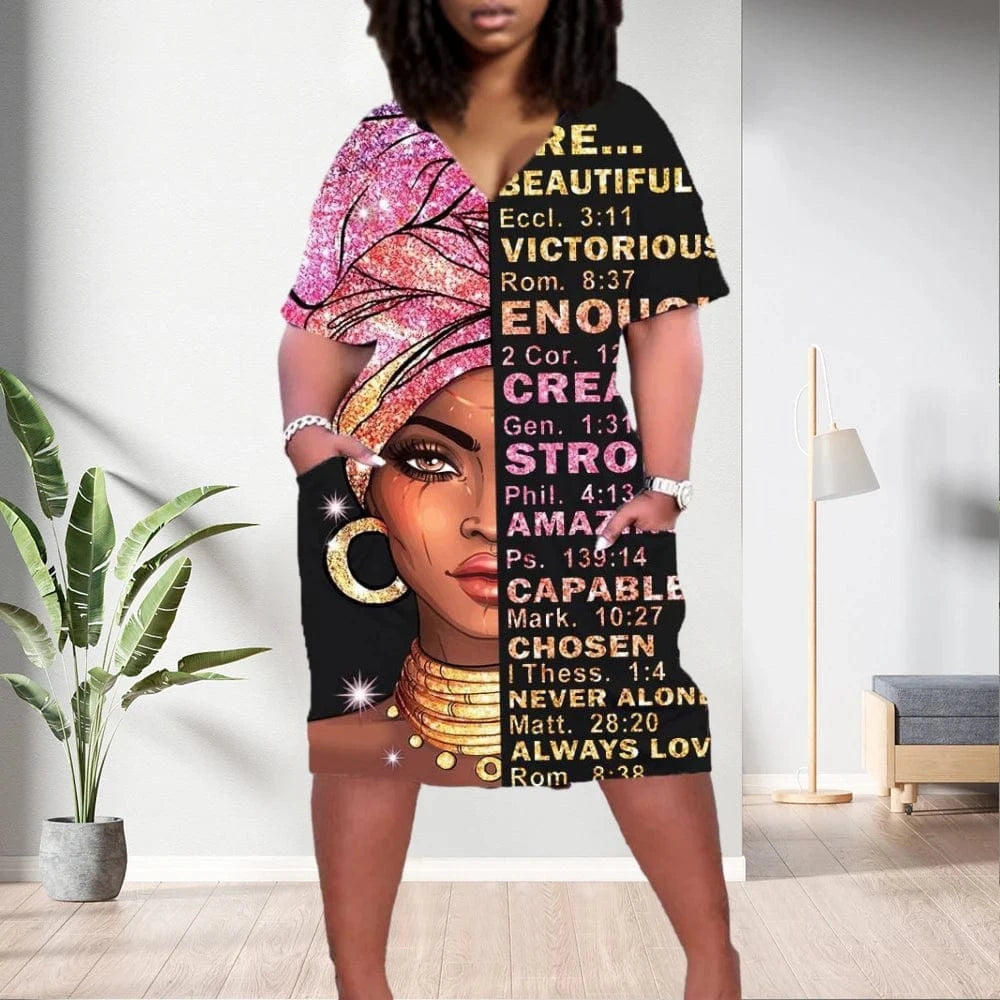 D1202ME05 Wholesale Hot Style Plus Size Midi Elegant Casual Print Women Dresses Sehe Fashion