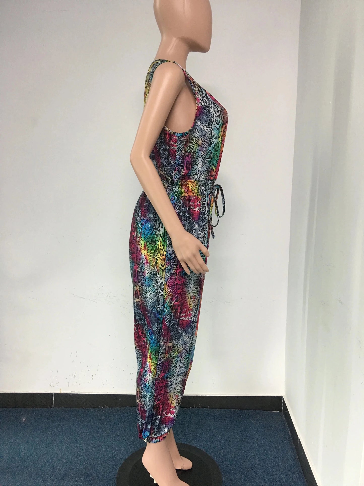D1202ST28 Wholesale Leopard Print One Shoulder Sexy One Piece Women Jumpsuit Sehe Fashion