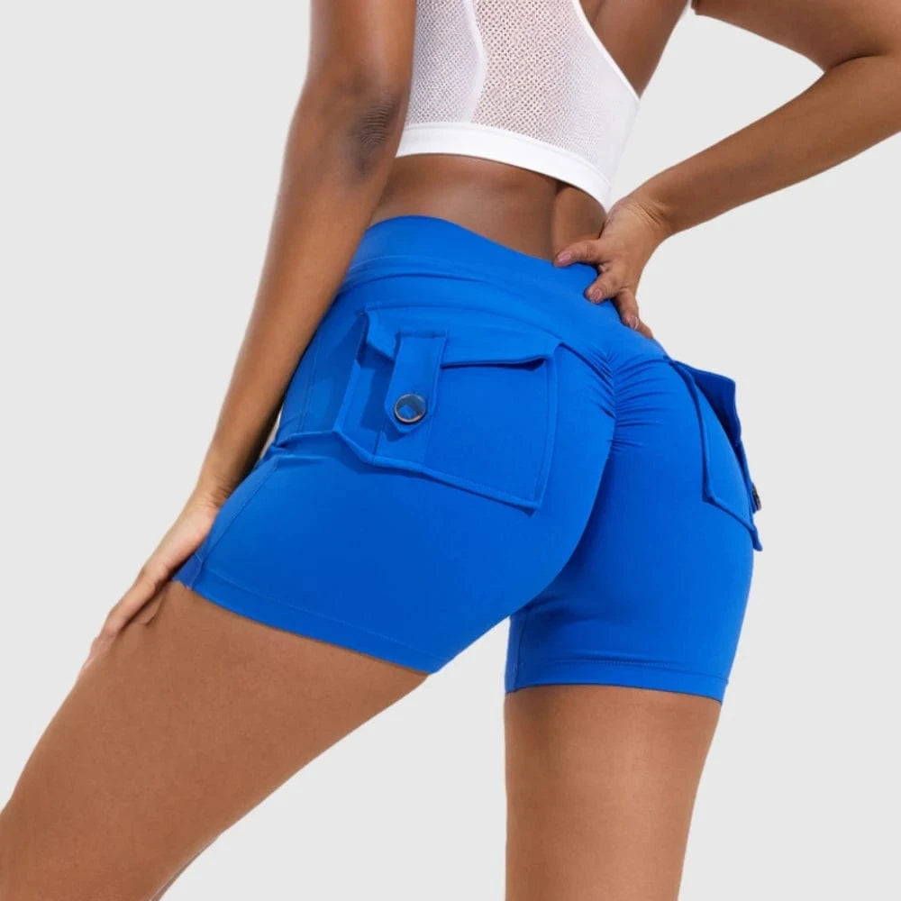 D1205MX09 Hot Sale Candy Color High Waist Pocket Gym Tights Fitness Yoga Leggings Pants For Women Sehe Fashion