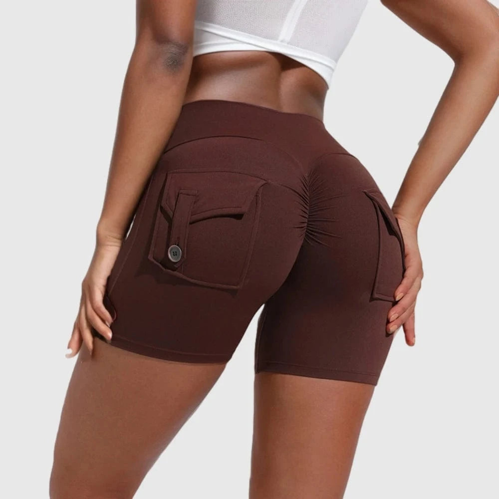 D1205MX09 Hot Sale Candy Color High Waist Pocket Gym Tights Fitness Yoga Leggings Pants For Women Sehe Fashion