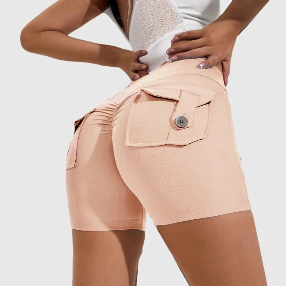 D1205MX09 Hot Sale Candy Color High Waist Pocket Gym Tights Fitness Yoga Leggings Pants For Women Sehe Fashion